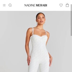 Nadine Merabi - HAILEY WHITE JUMPSUIT